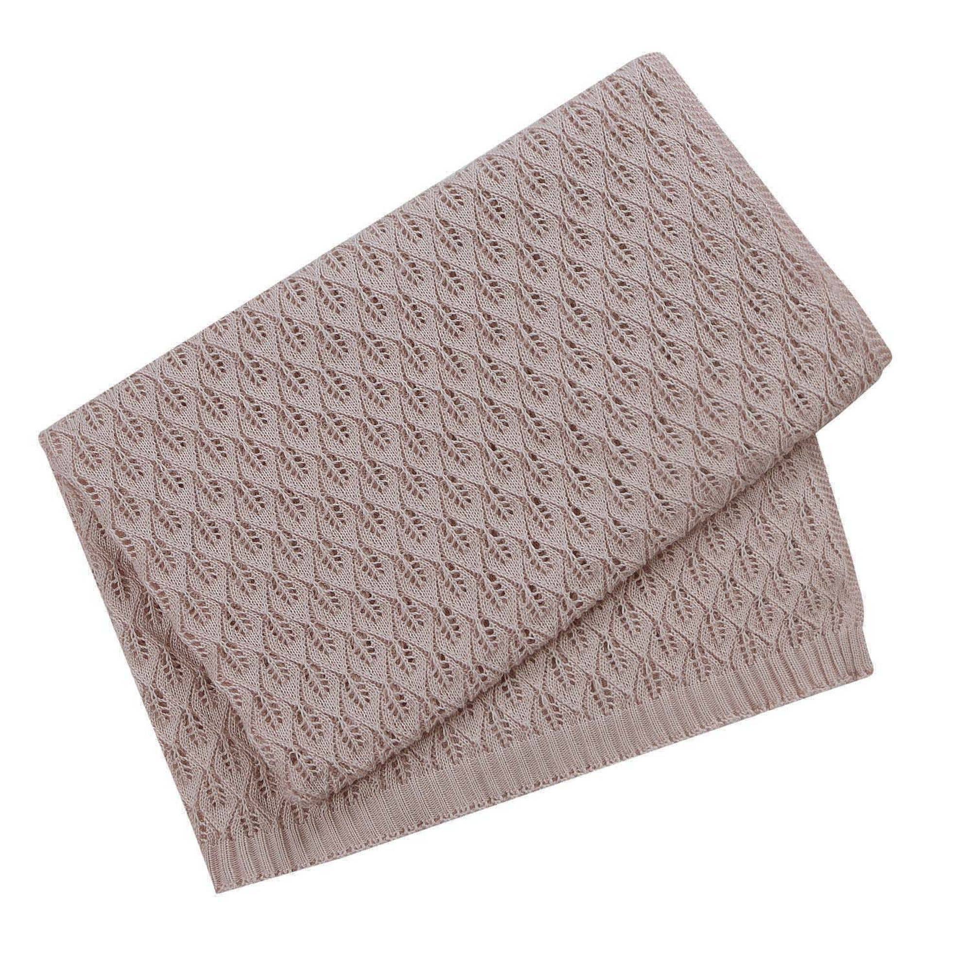 Light blanket Anna - cotton and bamboo 100x75cm: Beige