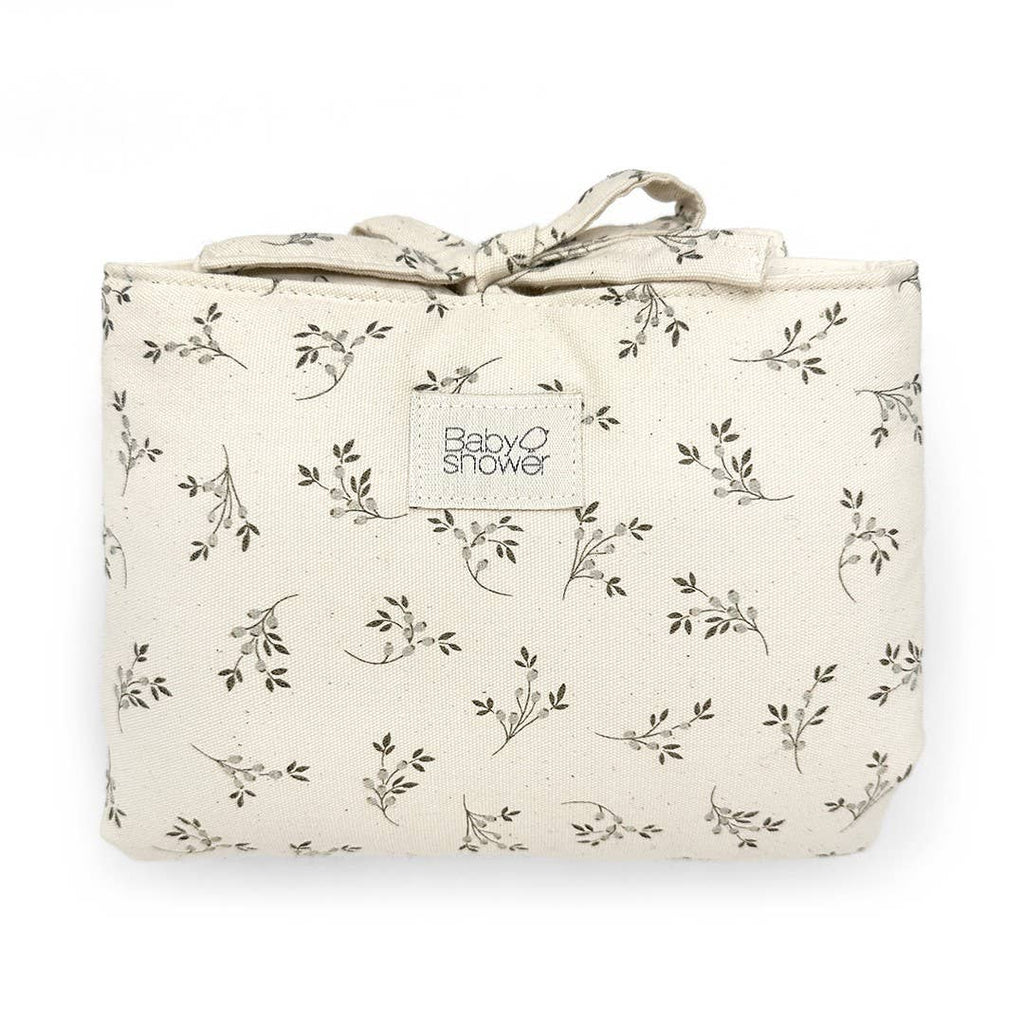 MINI CHANGING MAT AUDREY OLIVE BLOOM CANVAS BABY