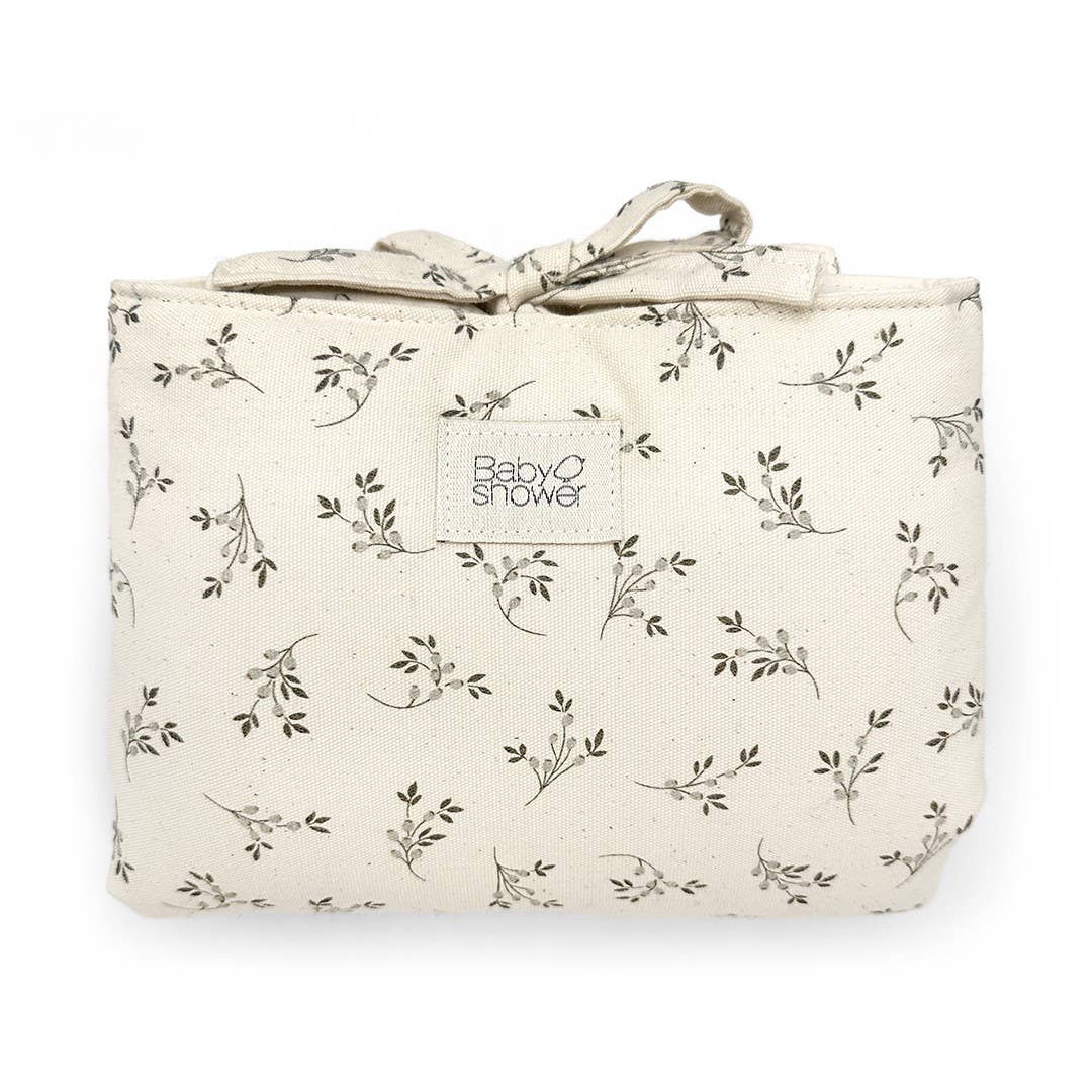 MINI CHANGING MAT AUDREY OLIVE BLOOM CANVAS BABY
