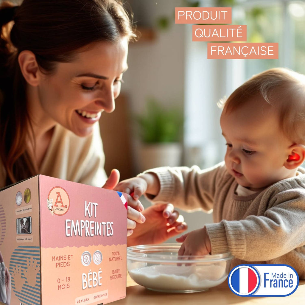 Baby Handprint Kit 2 (0-18 months) 100% French Craftsmanship