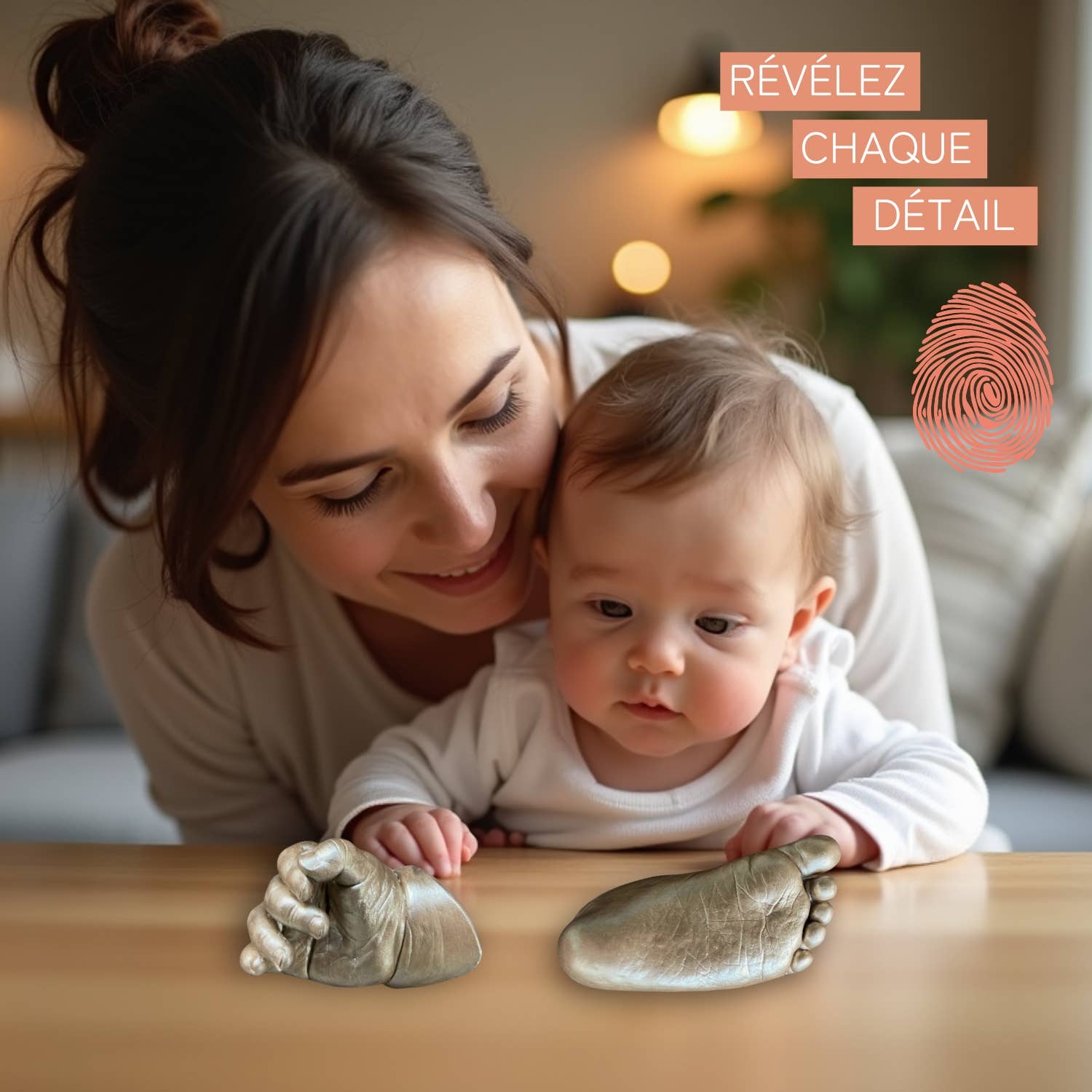 Baby Handprint Kit 2 (0-18 months) 100% French Craftsmanship