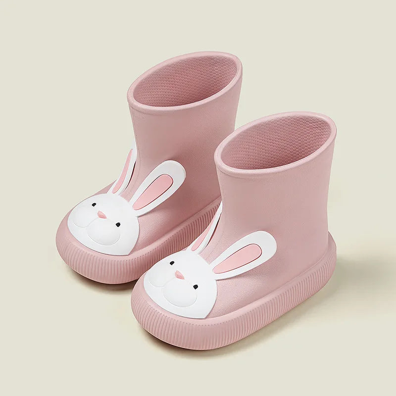 Non-slip rubber rain boots with animals multivariant