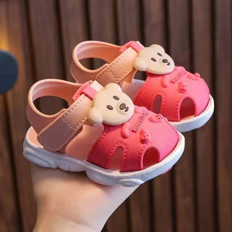 First Steps Sandals 3D Bear for Children Multivariant