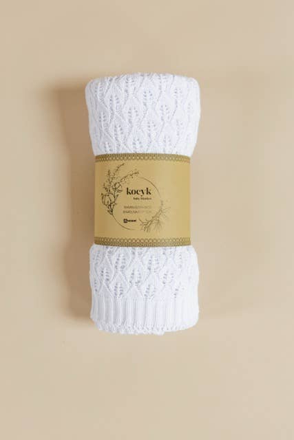 Light blanket Anna - cotton and bamboo 100x75cm: Beige