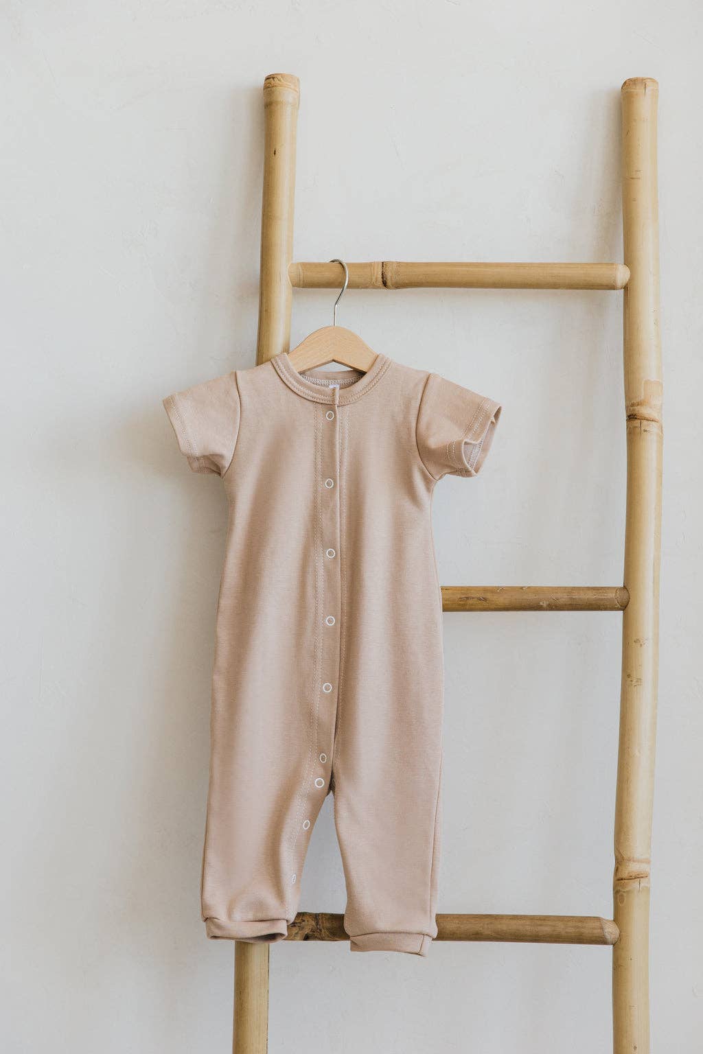 Baby romper with short sleeves: Gray / 9-12M US kid's numeric (74cm EU)