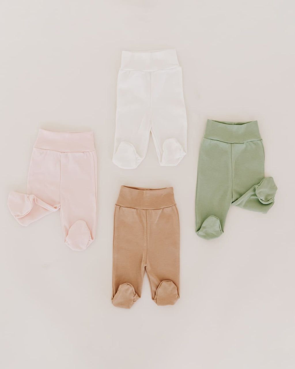 Footed Baby Pants: Rose / 6-9M US kid's numeric (68cm EU)
