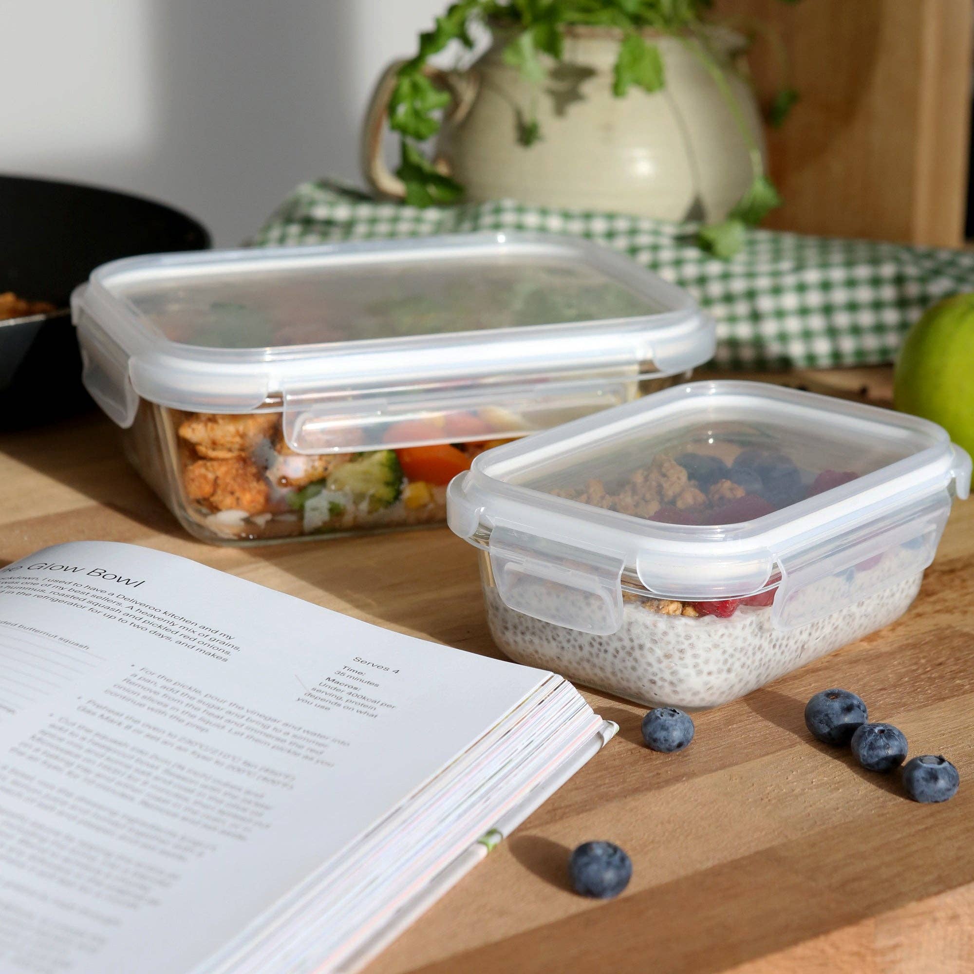 10pc Glass Food Storage Container Set with Lids