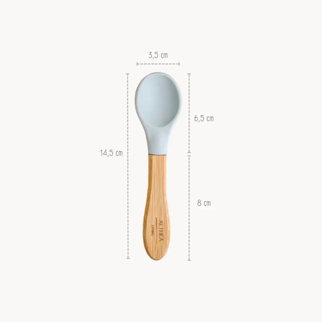 Natural bamboo dinnerware - 3 pieces: Capri Blue