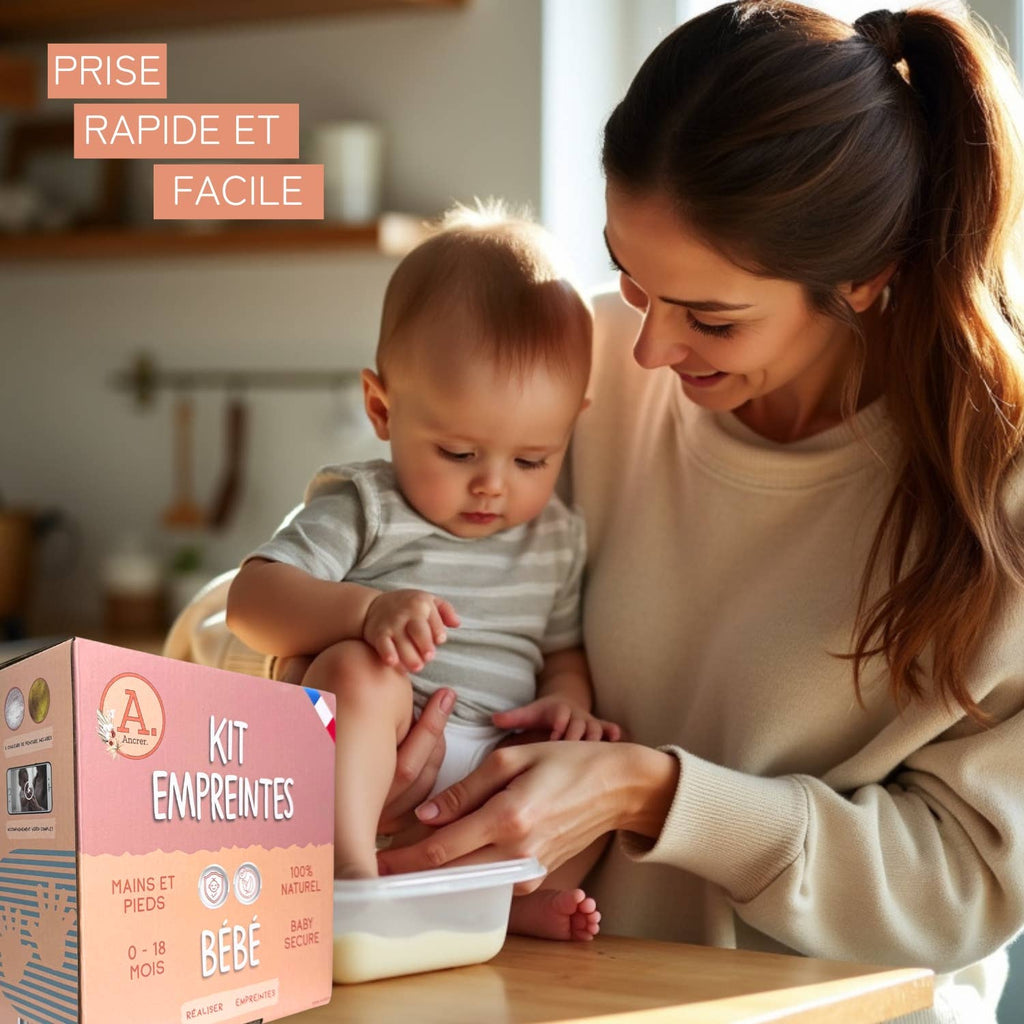 Baby Handprint Kit 2 (0-18 months) 100% French Craftsmanship